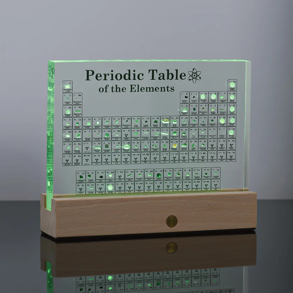 Chemical elements ornament with USB light stand