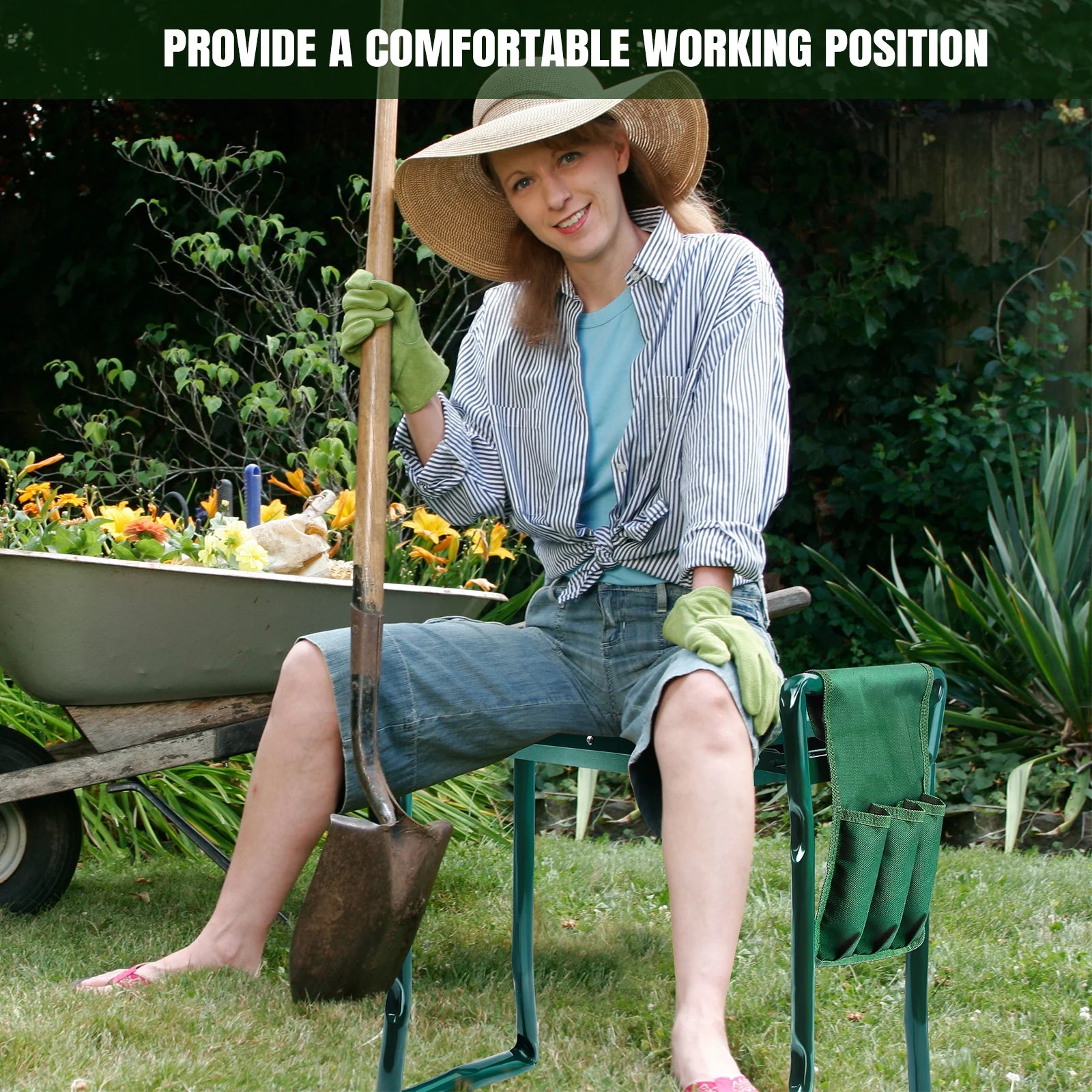 Folding garden chair