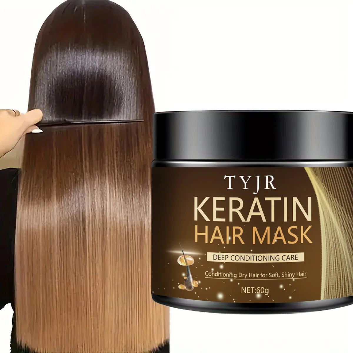 Professional Keratin Hair Mask for Deep Repair