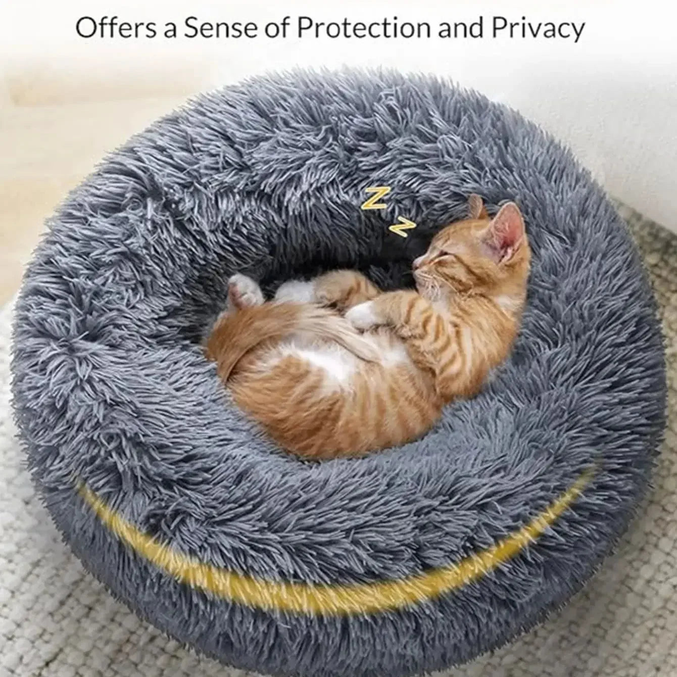 Super soft round pet bed