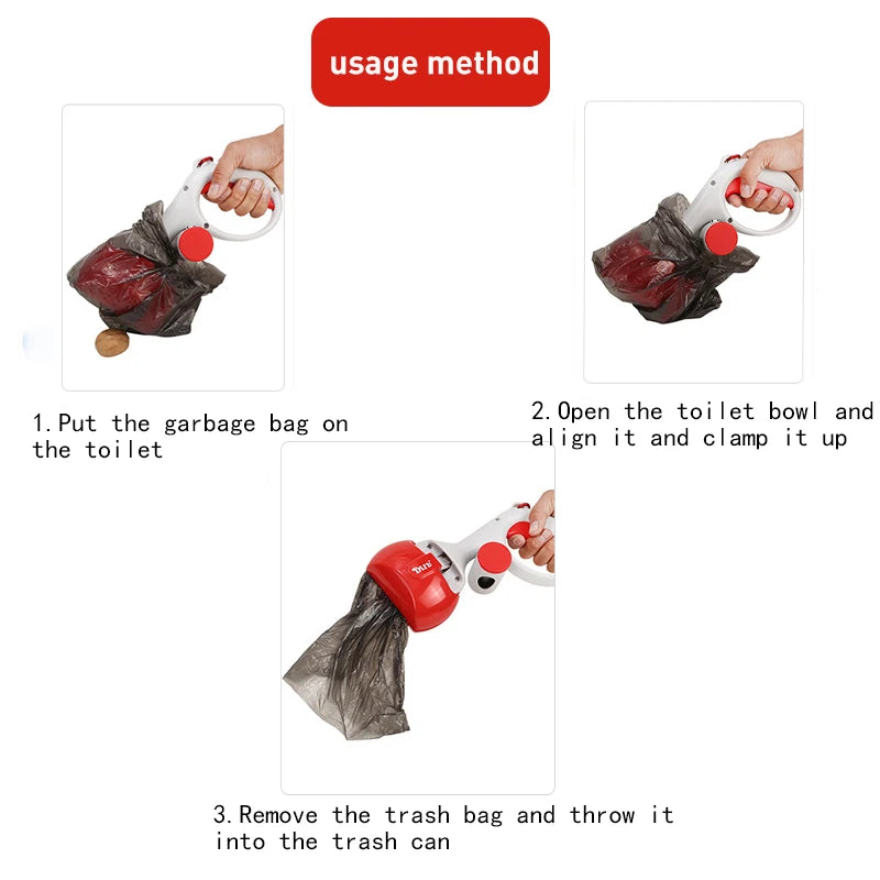 Portable outdoor dog poop scooper