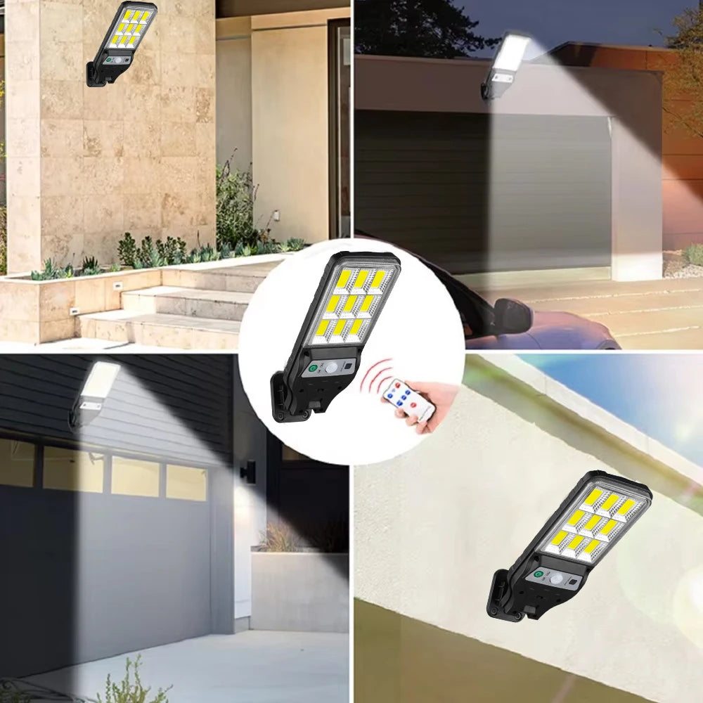 Motion sensor lamp for outdoor areas