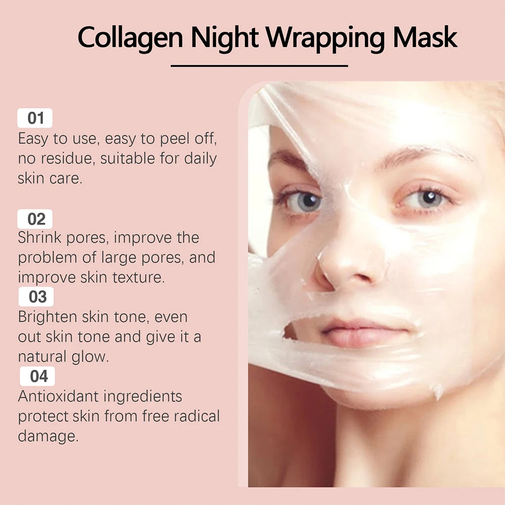 Collagen Night Wrapping Peel Off Mask Facial