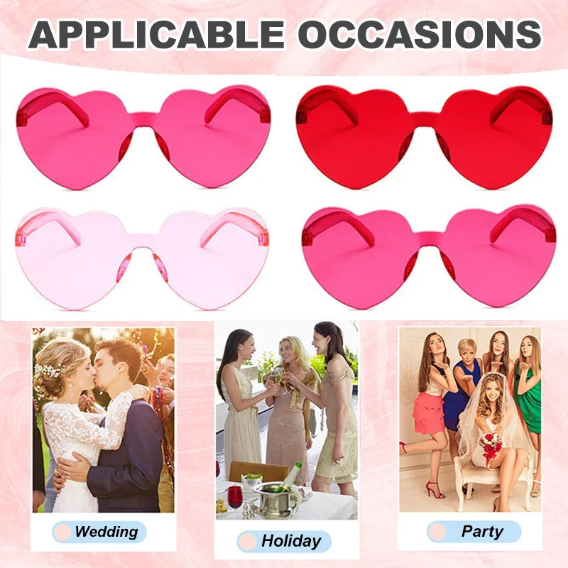 Heart-shaped women's sunglasses